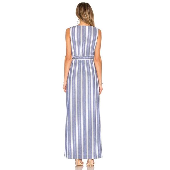 Tularosa Essie Maxi Dress in Indigo Stripe NWOT Size Small - Picture 3 of 3